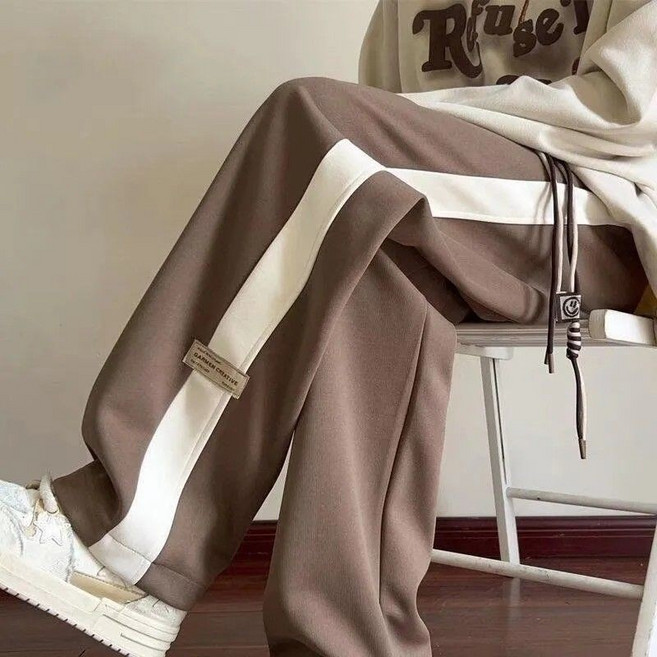 GARMENT CREATIVE 男寬鬆運動休閒直筒長褲