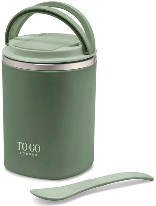 【GOOD LIFE 品好生活】輕食不鏽鋼手提餐桶/餐盒（550ml）, 1個, F