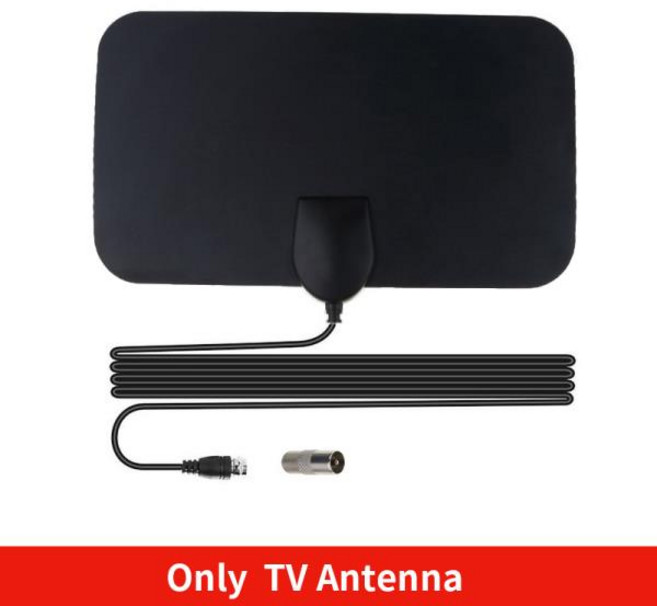 Kebidumei 최신 디지털 TV 안테나 500 마일 부스터 DVB-T 공중 HD 평면 실내 액티브 25DBi 고이득 VHF U, Antenna, 1개