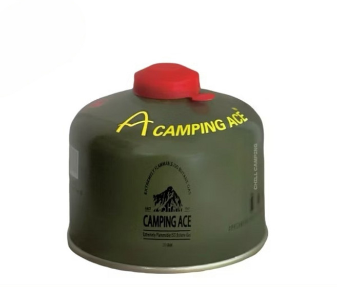 EZ CAMP 高山登山寒地瓦斯罐 沙漠迷彩 230克/450克, 1個, 森林綠中罐-230g