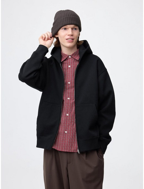 [일본정품]지유 GU 남녀공용 헤비웨이트 스웨트 후드집업 357544