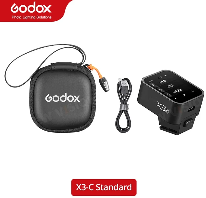Godox X3 TTL HSS 2.4G 무선 플래시 트리거 OLED 터치 스크린 송신기 캐논 니콘 후지필름용 퀵 차지 사전, 03 X3-C, 01 China Mainland