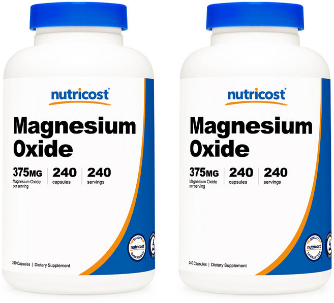 뉴트리코스트 마그네슘 옥사이드 375mg 240캡슐 2병, 240정, 2개, 240정