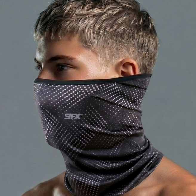 나인에프엑스 스포츠 쿨마스크, 수퍼에이트 블랙, 1개