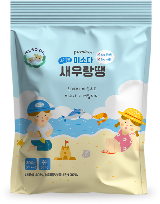 미소다 새우랑땡 300g 유아식반찬 아기반찬, 1개