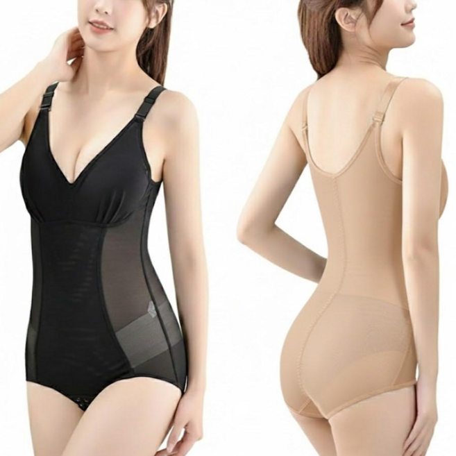 로블레 보정속옷 올인원 바디쉐이퍼 뱃살 바디수트 노와이어 압박