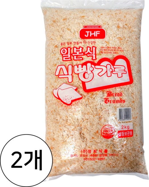 정희 일본 습식 빵가루 (냉동보관용), 2개, 2kg
