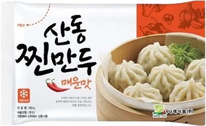 산동 매운 포자찐만두, 180g, 1개