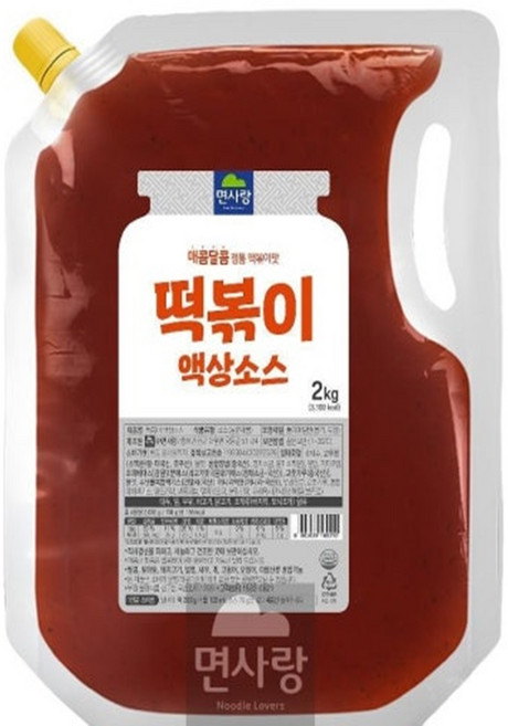 면사랑 순한맛 떡볶이 액상소스 2kg, 5개
