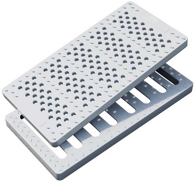 트렌치뚜껑 무소음 주차장 배수구 수로관 측구 뚜껑 무진동 스틸 도로, 1개