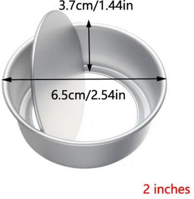 둥근 하트 모양 케이크 몰드 알루미늄 합금 논스틱 팬 무스 트레이 베이킹 탈착식 바닥 장식 도구, [01] 2inch round