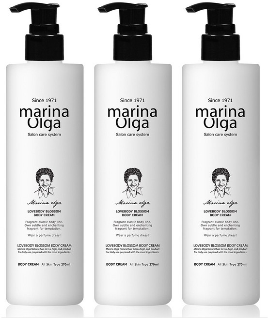 마리나올가 럽바디블라썸 바디크림, 270ml, 3개