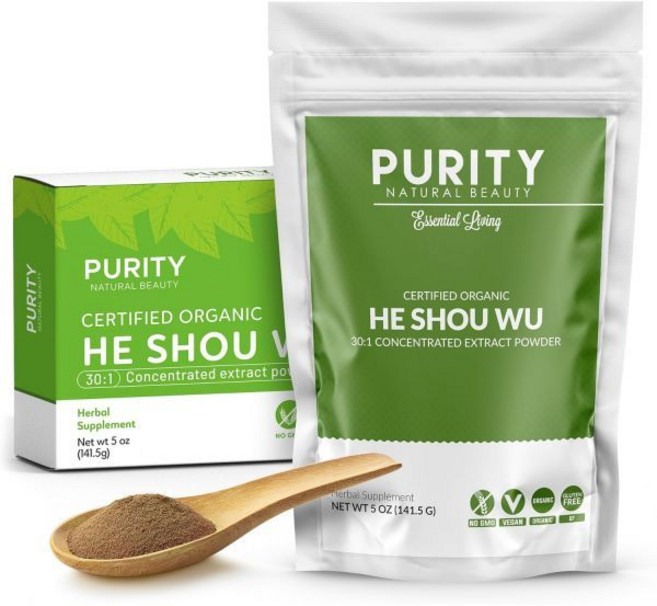 Certified He Shou Wu - Large 5oz Bag of 30:1 Concentrated-Fo-ti - Foti Extract- Fo ti He Shou Wu -, Pack of 1 - 5 Ounces, 1개