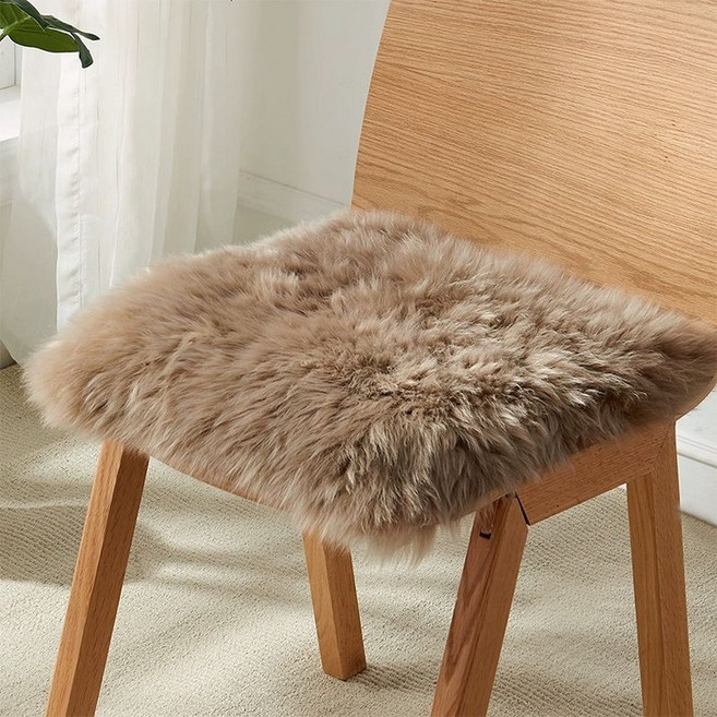 천연 양모 방석 6컬러 의자방석 호주산 양털 겨울