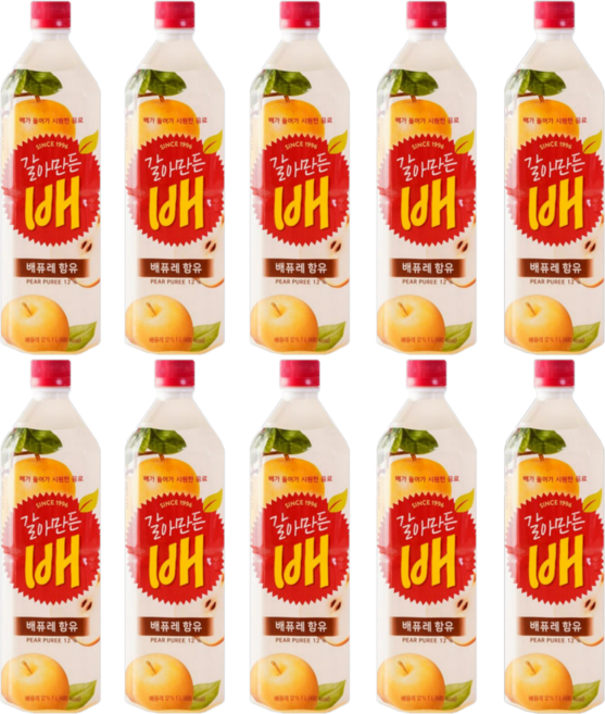 해태음료 갈아만든 배, 1L, 10개
