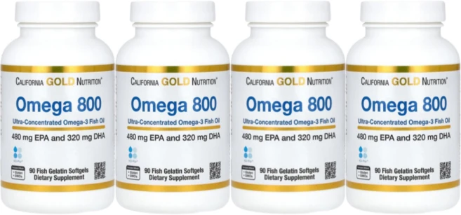 고농축 오메가3 오메가 800 캘리포니아골드 kd-pur 트리글리세리드 형태 1 000mg 피쉬 oil 젤라틴, 90정, 4개 - 쿠팡