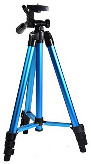 블루버킷 유튜브 카메라 브이로그 스마트폰 롱 삼각대, 블루, 1개