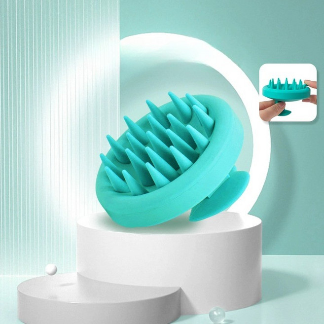 요요기프트 샴푸 브러쉬 두피 마사지, 1개, 스카이블루