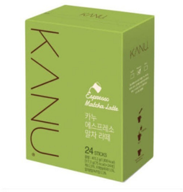 카누 에스프레소 말차 라떼 커피믹스, 17.3g, 24개입, 1개