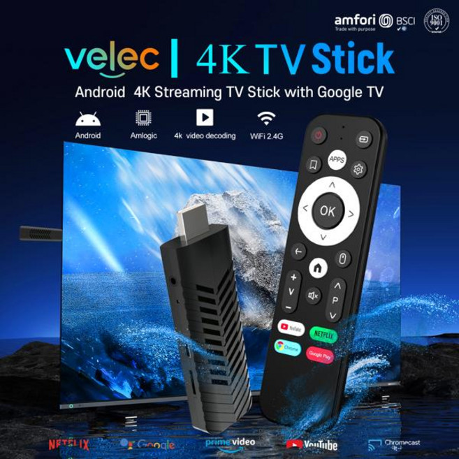 Velec 4K 비디오 디코딩 TV 스틱 듀얼 밴드 와이파이 넷플릭스 및 유튜브 HD 스마트 TV용, [01] 옵션1