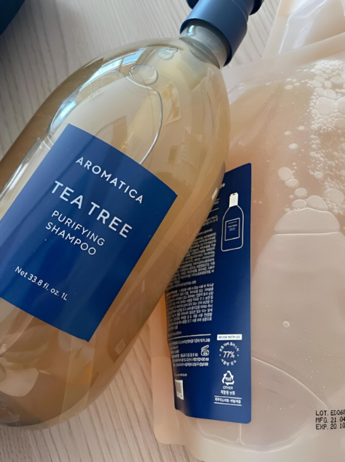 [대용량] 아로마티카 티트리 샴푸 세트 (본품 750ML 1개+리필 500ML 2개) Tea Tree Purifying, 1개
