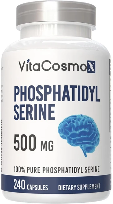 미국직배송 VitaCosmoX Phosphatidylserine 포스파티딜세린 500mg, 1개, 240정 - 쿠팡