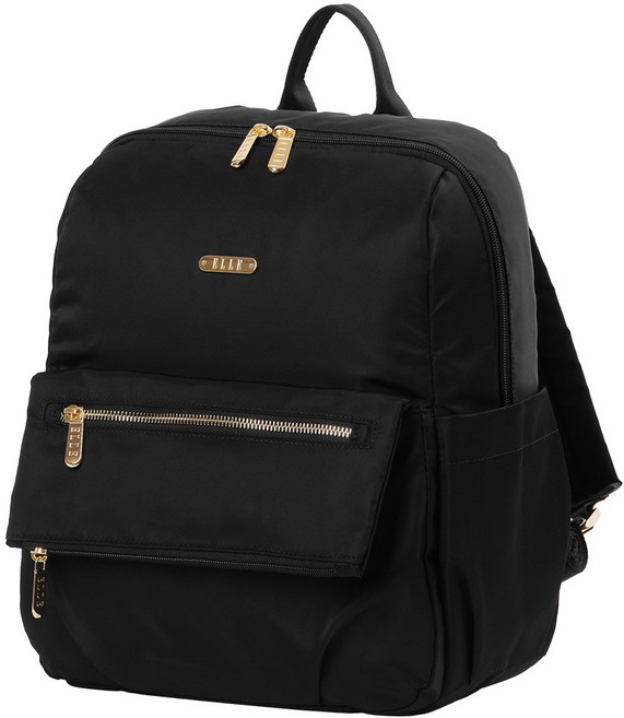 엘르 나일론 데일리 경량 직장인 미니 백팩 포트