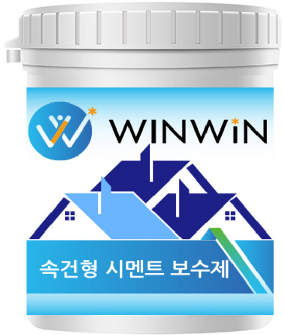 윈윈테크놀로지 속건형 고강도 시멘트 보수제 초록색 800g, 1개