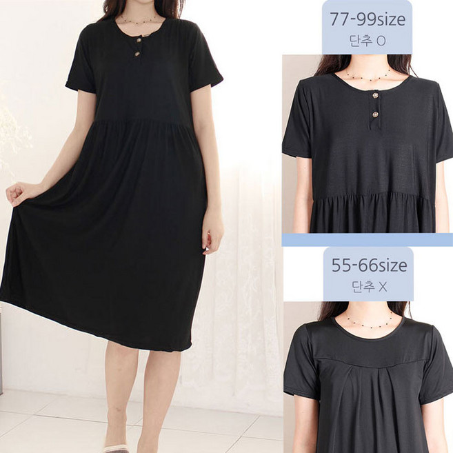 [당일발송] 빅사이즈(55~99) 냉장(쿨)반팔원피스 / 냉장(쿨)나시원피스
