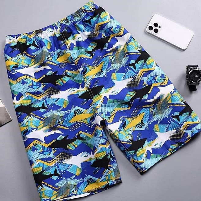 루즈핏 남자 수영복 바지 여름 반바지 비치팬츠 5부