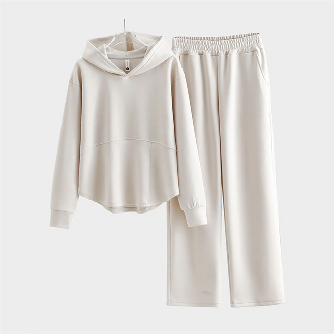 지고다그 여성 가을 겨울 후드티 트레이닝 세트 루즈핏 캐주얼 두벌 세트 ZXC43489