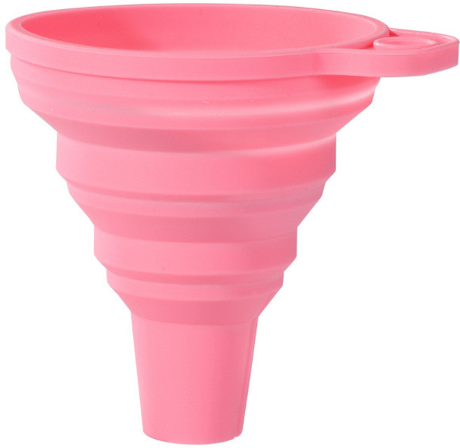 실리콘 소분 깔때기 접이식 깔때 대형 소형 가정 주방용품 실리콘깔때기, 2개, 핑크