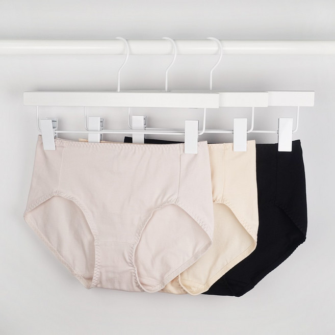 판도라by비비안 작은 사이즈포함 깔끔한 여성 면스판 맥시팬티 3매 세트