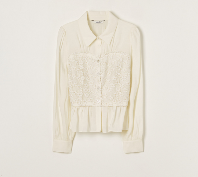 로엠 여성용 뷔스티에 매칭 블라우스