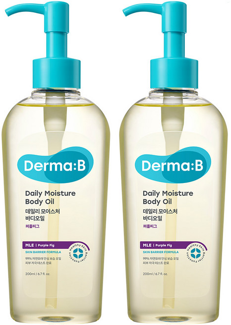 더마비 데일리 모이스처 바디오일 퍼플피그, 200ml, 2개