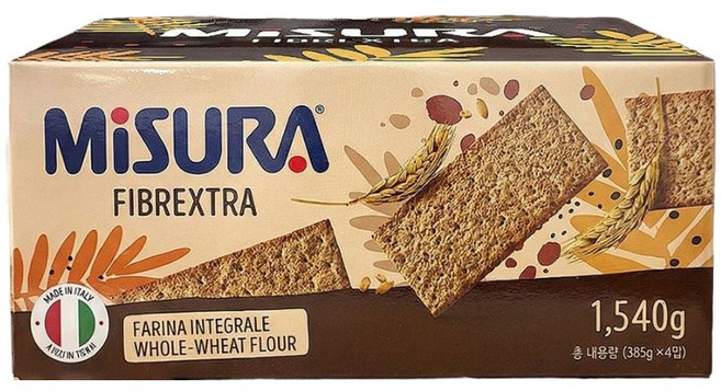 미쥬라 통밀크래커 1540g (385g x 4개) 코스트코, 1.54kg, 1개