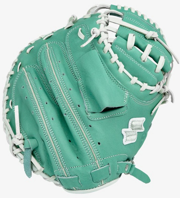 사사키 PRO G SERIES 포수미트 야구글러브 34인치 블루/골드 BL02-A, 우투(왼손착용), 1개, 우투(왼손착용)+각잡기