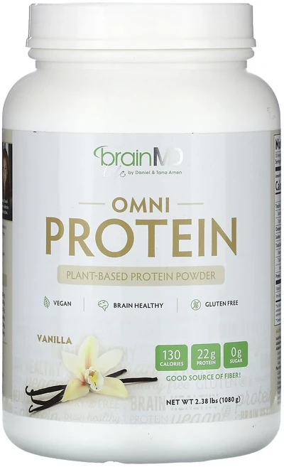 정말좋습니다 BrainMD Omni Protein 식물성 프로틴 파우더 바닐라 1080g(2.38lbs) 빠르게배송해드릴게요, 1.08kg, 1개 - 쿠팡