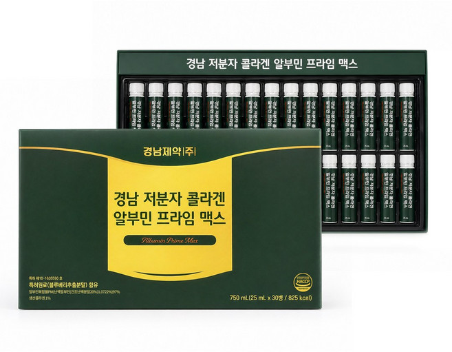 경남제약 저분자 콜라겐 알부민 프라임 맥스, 1박스, 30병