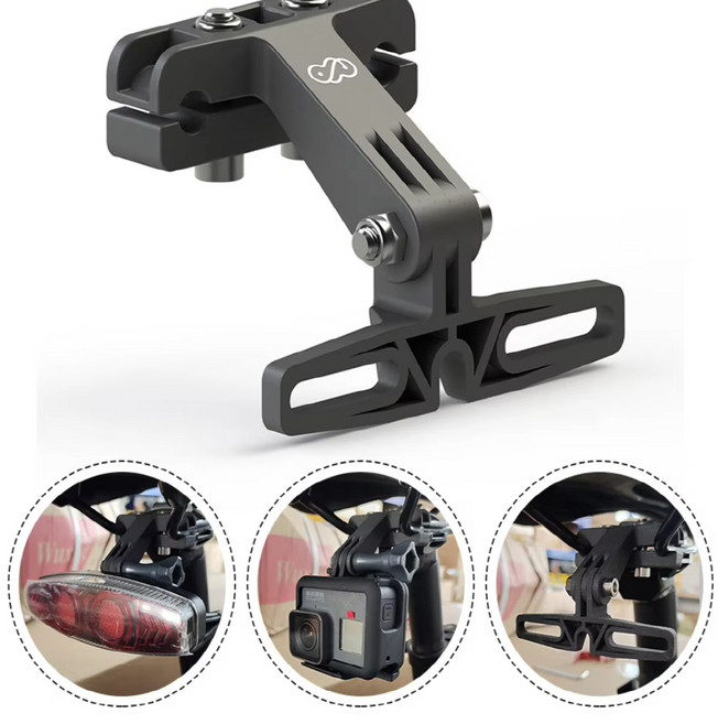 핸셀 자전거 후미등 고프로 액션캠 블랙박스 안장 마운트 거치대 브라켓, 1개, 자전거 마운트