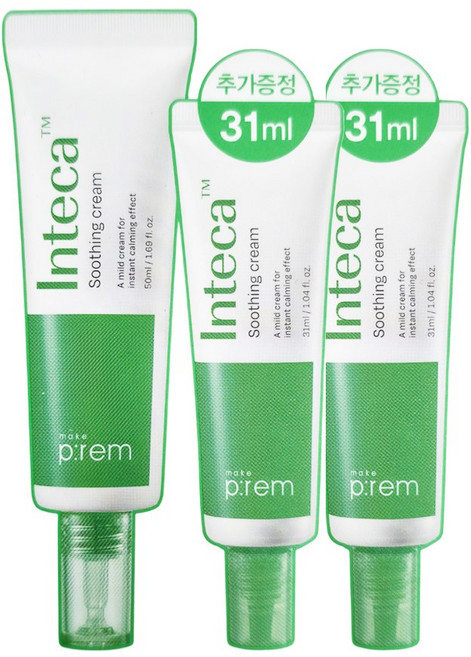 메이크프렘 인테카 수딩 크림, 132ml, 1개