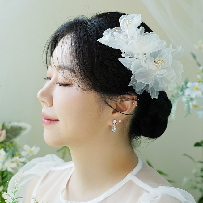 살롱드메리 카린 웨딩 헤어핀 한복 머리장식