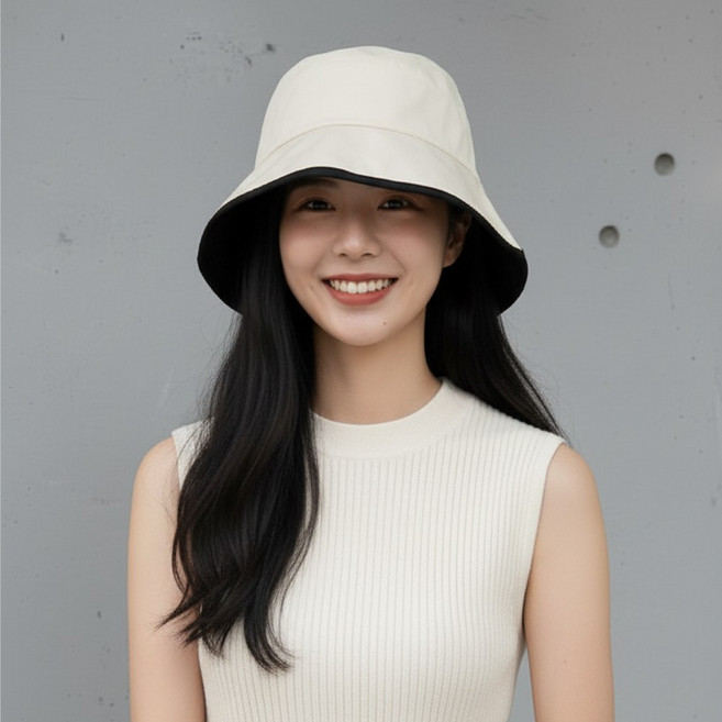 엣모스트 투톤 UV 자외선차단 양면 캠핑 등산 벙거지 모자