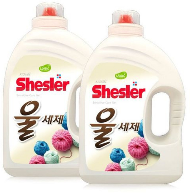 아토세이프 쉬슬러 울전용 세탁세제 3L 2개