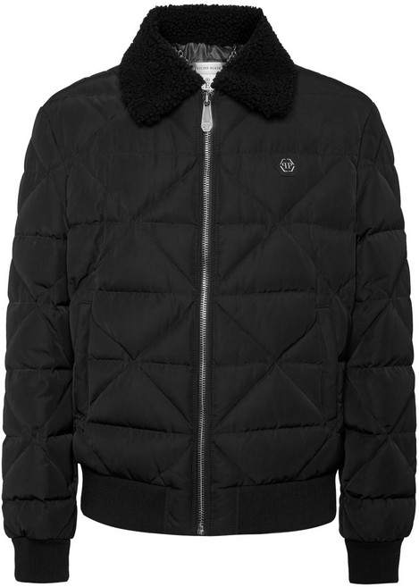 필립플레인 시어링 패딩 재킷