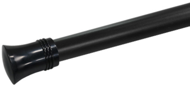 한국레일갤럭시 25mm 오로라 커튼봉 커텐봉, 블랙