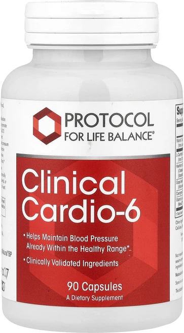 Protocol for Life Balance 클리니컬 카디오-6 베지캡슐 90정, 6개 - 쿠팡