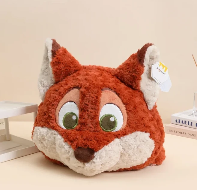 오리지널 주토피아 주디 홉스 닉 와일드 봉제 인형 백팩 스티치 빅 헤드 가방 포옹 베개 귀여운 소파 장식, 02 Nick Wilde, 1