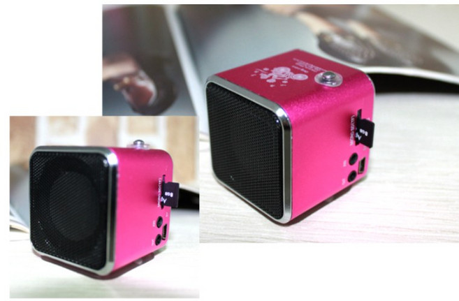 迷你插卡式音箱 MP3播放器 支援TF卡與USB隨身碟, 不挑出貨快
