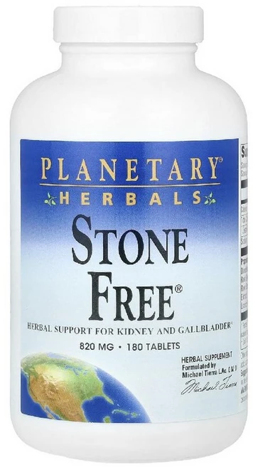 플래니터리 허벌 스톤 프리 허브 820mg 180정 타블렛 콩팥 간 담낭 건강, 1개 - 쿠팡